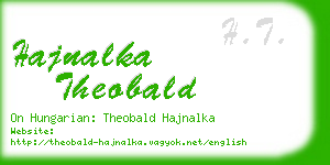 hajnalka theobald business card